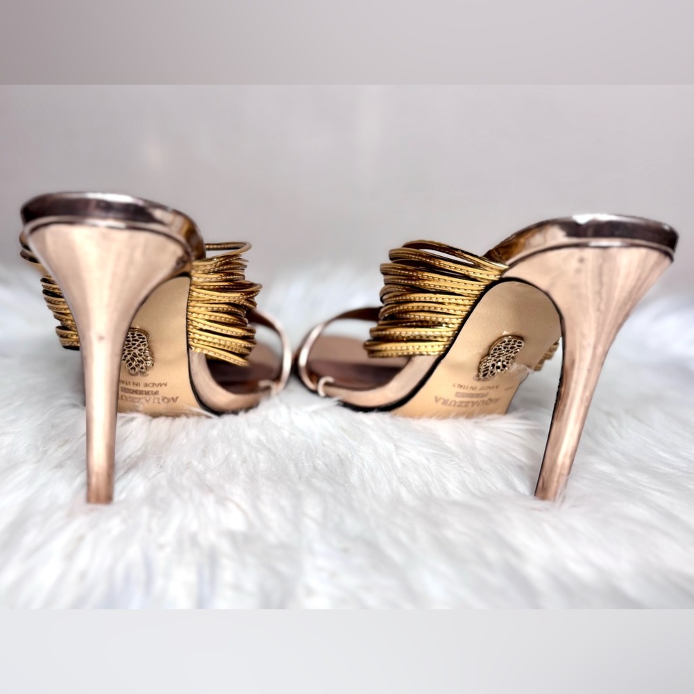 AQUAZZURA Mirrored Strappy Sandal - Picture 6 of 11